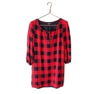 Madewell | Buffalo Plaid Shift Dress Small